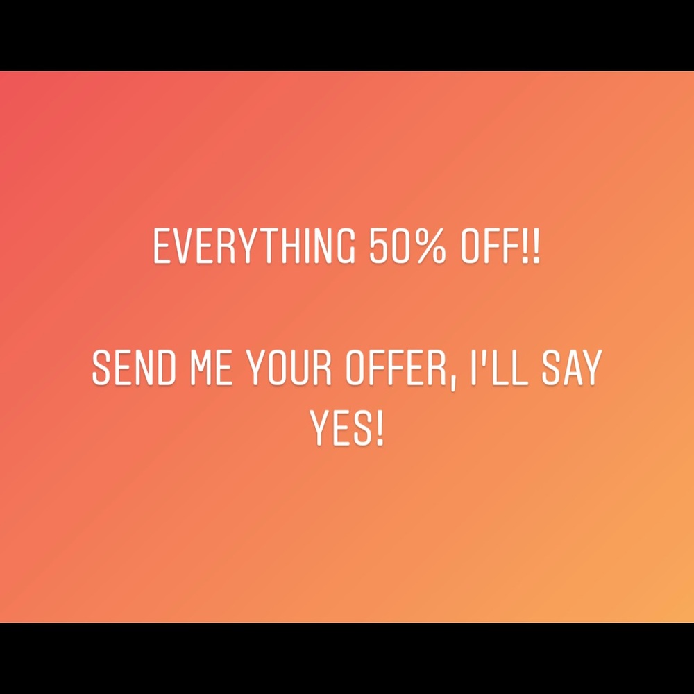 In honor of Veterans Day, everything 50% off!!